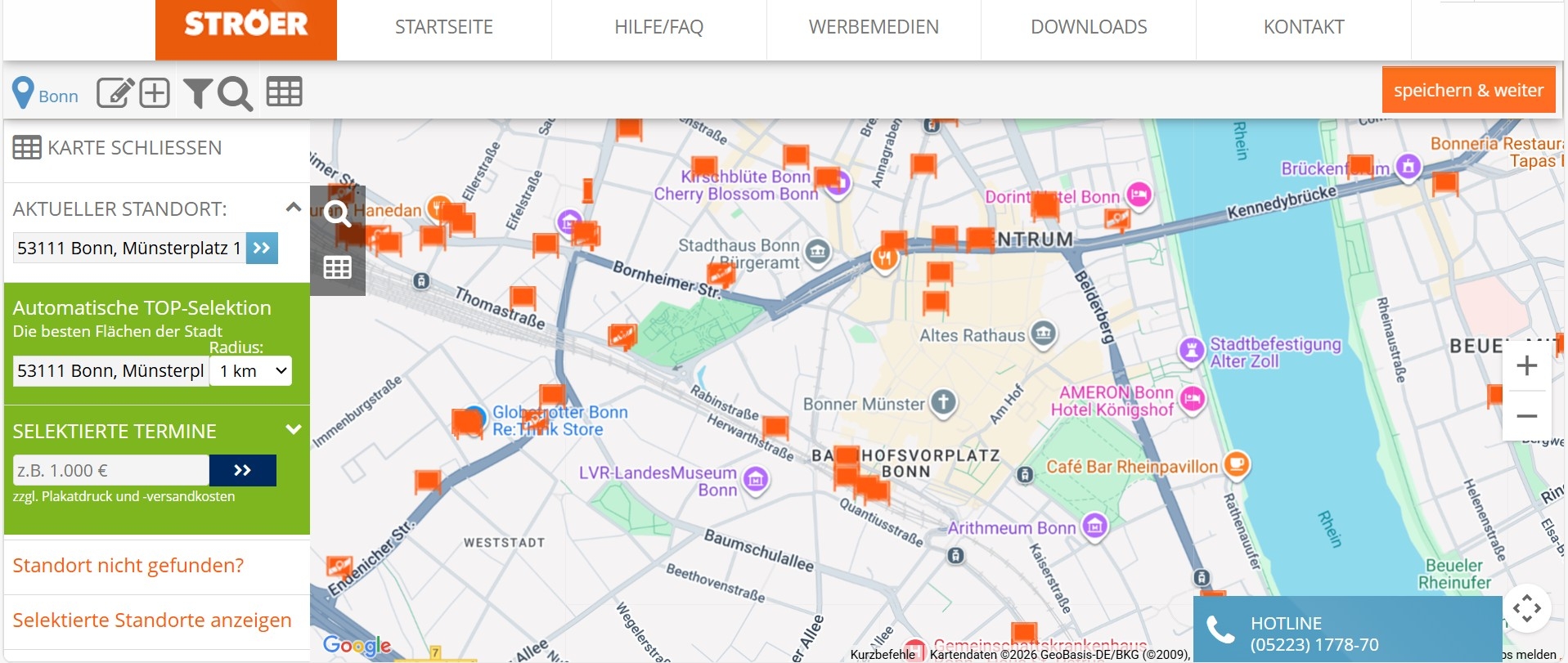 Direktbuchungstool plakate-buchen