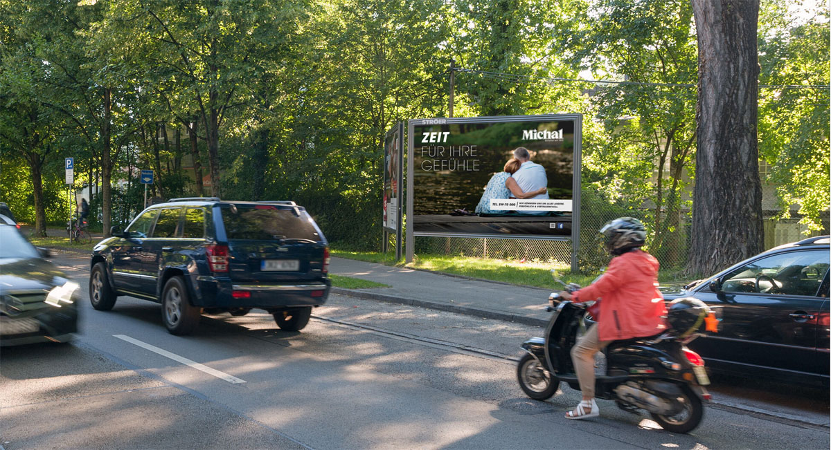 Plakatwerbung Bestatter
